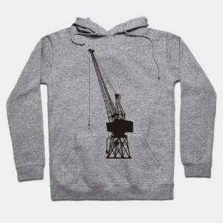 Dockyard Crane Black Hoodie